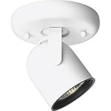 Progress Lighting P6145-30WB 1-Light Round Back Ceiling Mount Directional, White [並行輸入品]