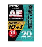 TDK オーディオカセットテープ AE 20分11巻パック [AE-20X11G]