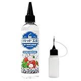 プルプラ 国産 電子タバコリキッド VAPE(ベイプ)リキッド 大容量 120ml 日本ハッカ使用 便利な目盛付きボトル ニードルボトル 10ml付き (ライチメンソール)