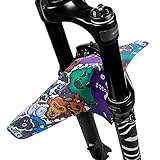 マウンテンバイクフェンダー、調整可能なマッドガード、フロントおよびリア自転車フェンダー、マッドガードサイクリングアクセサリー、バイクマッドガードはマウンテン/スノーバイクに適合 Hanhu