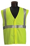 Jackson Safety ANSI Class 2 Standard Style Polyester Flame Retardant Safety Vest with Silver Reflect