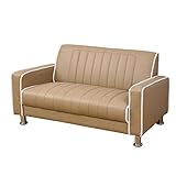 アビライト 大川家具 コンパクト 2人掛け ソファー ライトブラウン SKT-0186