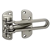 Designers Impressions Satin Nickel Swing Bar Door Security Guard : 53553 [並行輸入品]
