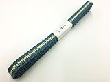 【森製紐】 真田紐 幅４分（１２ｍｍ） × ３ｍ 国産 伝統工芸品 (青ｘ生成り)