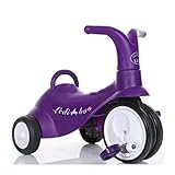 子供の三輪車ミニバイクシンプルな屋内屋外1-3歳の金属の紫色の自転車