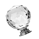 Dovewill 透明ガラス　手すり　ドアノブ　キャビネット　家具ビンハンドル　引き出し　全5色　 - 透明