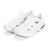 [ステップラック] Step Luck メディカル ナースシューズ　2way スリッポン メッシュ カップインソール カメサンダル 18550 (ホワイト 24.0cm)