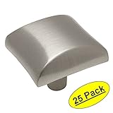 Cosmas ® 6262snサテンニッケルモダンキャビネットハードウェアノブ – 1 – 1 / 16 " Inch Square – 25パック