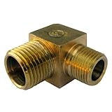 LASCO 17-8847 1/2-Inch Male Pipe Thread by 3/8-Inch Male Pipe Thread Brass 90-Degree Ell/Elbow by LA