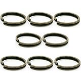 クラフトパーツ屋 二重リング 内径 50個 (内径12ｍｍ アンティークゴールド)