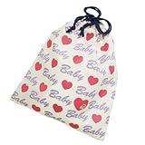 ＢＡＢＹ巾着・ピンク×ラベンダー【 サイズS・小 ★バニラ】 (ピンク×ラベンダー)