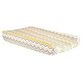Trend Lab Buttercup Zigzag Chevron Changing Pad Cover, Teal