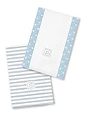 スワドルデザインズ バーピー よだれ拭き (バープクロス) シンプルストライプ パステル ブルー 2枚セットSD-621PB 【日本正規品】