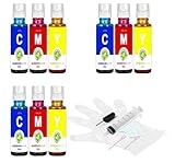 【korin本舗】詰め替えインク キヤノン(Canon)全機種対応 互換インクボトル BC-365/366 BC-310/311 BC-340/341 BC-345/346 BC-36/361 BCI-380/381 BCI-370/371 など 9本セット 30ML （説明書なし、経験のあるお客様に向け）