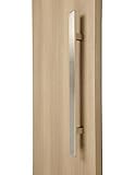 モダン& Contemporary正方形/長方形フラットバーpush-pull stainless-steelドアハンドルの木製とガラスドア – Brushed Satin Finish 48 (Le