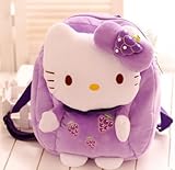 子供 キッズ 用 かわいい kitty フルーツ モチーフ ぬいぐるみ 女の子 リュック 通園 (葡萄)