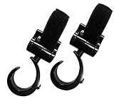 【陌の街角】 2個組 ベビーカー フック マルチフック 荷物フック 全方位回転 取り付け簡単 高品質 多用途 耐荷重30KG