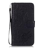 OMATENTI Galaxy S6 Edge Plus ケース, Samsung Galaxy S6 Edge Plus 高級PUレザー ケース 手帳型 保護ケース カード収納ホルダー付き 横置きス