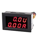 XDiscount DC 0-200V 0-2A LEDデジタルパネルメータ プラスチック 電子部品