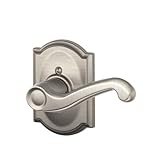 Schlage f170 Fla 619 CAM RHキャメロットコレクションRight Hand Flair装飾トリムレバー、サテンニッケル