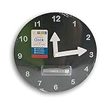 Black Chalkboard Teaching Clock with Chalk - 10'' Diameter [並行輸入品]