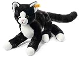 Steiff - 99366 - Peluche - Chat-pantin Mimmi - Noir/Blanc