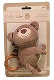 Kellytoy 5 Plush Bear Animal toy with noise For Strollers Car Seats Activity Centers Cribs and Trave