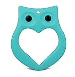 Gemini Fairy Lovely Owl Design Silicone Baby Teether Chewable BPA Free Silicone Teething Toy (Turquo