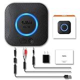 [Upgraded] 1Mii B06 Plus Bluetooth Receiver, HiFi Wireless Audio Adapter, Bluetooth 5.1 Receiver with 3D Surround aptX HD aptX Low Latency for Home Music Streaming Stereo System