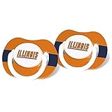 NCAA Illinois Fighting Illini歯科矯正おしゃぶり幼児赤ちゃんFanatic 2 Piece