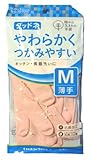 ダンロップ 天然ゴム手袋 グッドネうす手 M ピンク