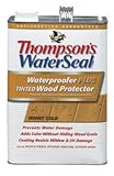 トンプソンのTHの。021821 – 16 Waterseal Waterproofer Plus Tinted木製プロテクター、1ガロン、Honeyゴールド
