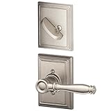 Schlage Lock Company F59BIR619ADD Satin Nickel Birmingham Interior Pack Lever Set with Single Cylind