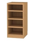 白井産業 木製 本 棚 高さ90 幅33 奥行44 cm オーダーメイド 置きたい場所ピッタリに作れる 収納 ナチュラル オーク 棚板3枚 プラス追加1枚 (タナリオ TNL-EM9033FTF2NC1)