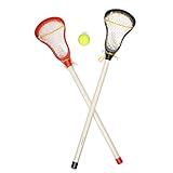 キッズLacrosse Sticks – 2 Sticks ( 30インチ) & 1ボール – ソフトメッシュポケット、耐久性プラスチックハンドル、& Largeヘッドデザイン