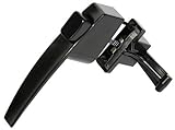 Koch 6803201 Free Hanging Push Button Latch for 3/4-Inch to 1.1/4-Inch Thick Doors, Black [並行輸入品]