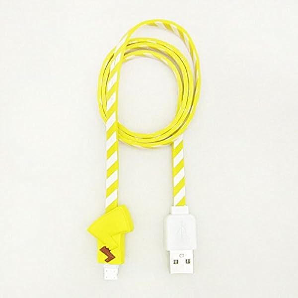 Amazon Co Jp グルマンディーズ ポケットモンスター Lightning対応 充電専用ケーブル ピカチュウ 尻尾 Poke 537b 家電 カメラ