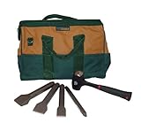 Bon 11-906 Complete Stone Mason Carbide Chisel Set in Tool Bag [並行輸入品]