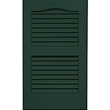 Vantage 0114024991 14X24 Louver Arch Shutter/Pair 991, Midnight Green [並行輸入品]
