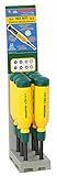 Megapro 151HX-PDM-S 15-in-1 Hex Allen Driver, Yellow/Green, 6-Piece [並行輸入品]