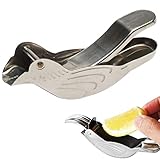 レモン絞り器 ステンレス バード - 写真 レモン絞り鳥シトラス ジューサー ハンド プレス,オレンジ ジュース、レモン ジュース、ライム ジュースを絞るためのステンレス鋼の手持ち型ジューサーおよびオレンジ スクイーザ Bami