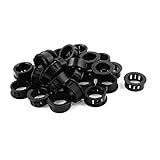 uxcell　ケーブルスナップブッシング ケーブルグロメット ナイロン　30個入り　SB-26　25.5mm　ブラック