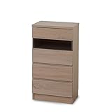 ワイエムワールド ミニ食器棚 カウンター下収納 【色： オーク 】 幅45cm 高さ85cm