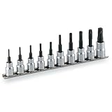 TONE【トルクスソケットセット(いじり防止タイプ・ホルダー付)差込角9.5mm 10点 HTX310H】