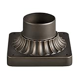 Kichler Lighting 9592RZ Decorative Pier Mount Adapter, Rubbed Bronze Finish [並行輸入品]