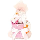 POLO RALPH LAUREN | おむつケーキ 2段 女の子 出産祝い パンパースM シンプルピンク