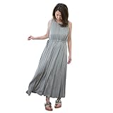 (モコベビー) MOKO BABY レディース ルームウェア 妊婦ワンピース マタニティ ドレープが美しい ロング ワンピース マキシワンピース 部屋着 女性 妊婦 体型カバー 美ライン ビーチ 旅行