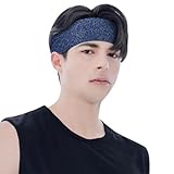 Caqnni ヘッドバンド ヘアバンド メンズ ヘアバンド 汗止め 伸縮性あり バンダナ 吸汗速乾 肌触り ヘアーバンド 滑り止め 髪留め
