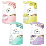 Dove(ダヴ)ボディソープ (ボディウォッシュ) 詰め替え用 アソートセット さっぱり 330g×4個 ピーチ・シトラス・センシティブ・ラベンダー