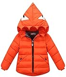 (コ-ランド) Co-land 可愛い 中綿ジャケット 子供服 アウターウエア キッズ綿入りコート 綿服 恐竜造型 ベビー上着 女の子男の子 ジャンパー 冬防寒 オレンジ 110